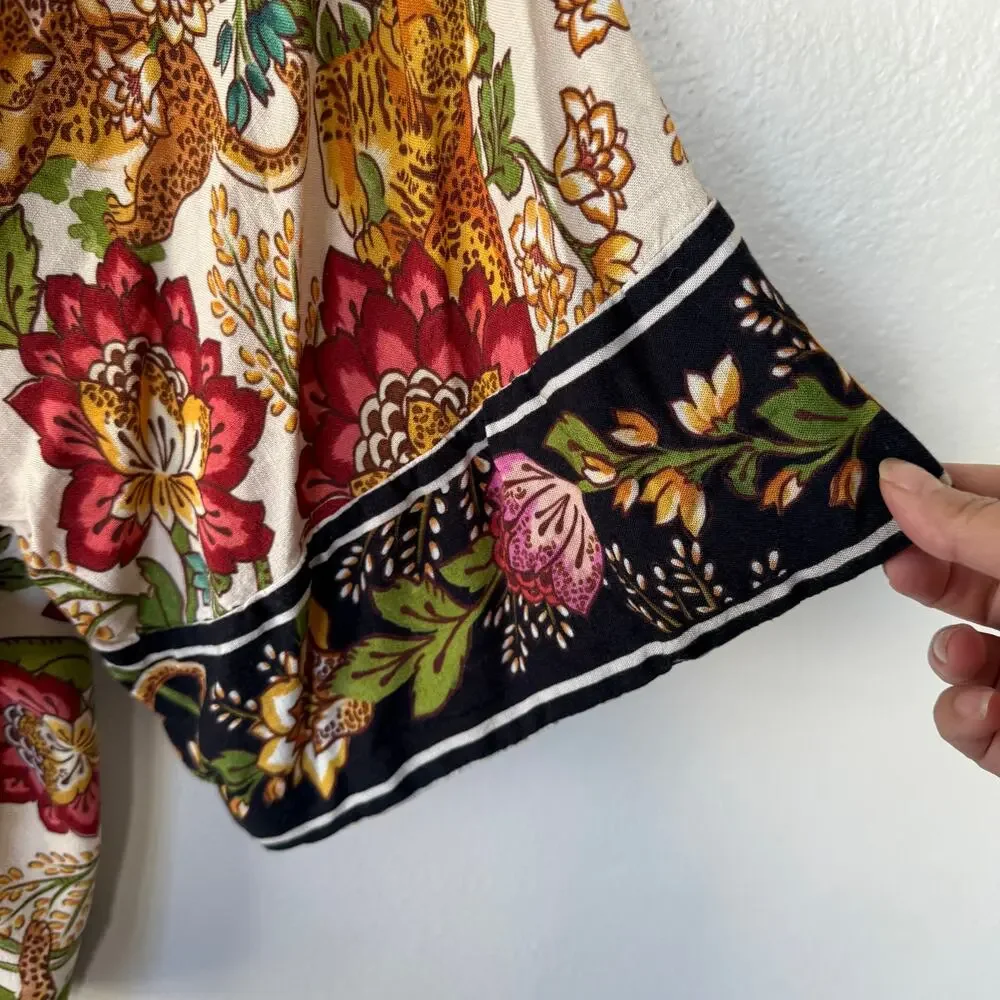 Farm Rio Women’s Tapestry Knit Crossover Kimono size S - Picture 5 of 11